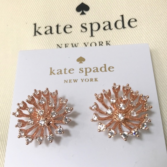 Kate ♠️ 14k rose gold plated Starburst earrings - Picture 2 of 5